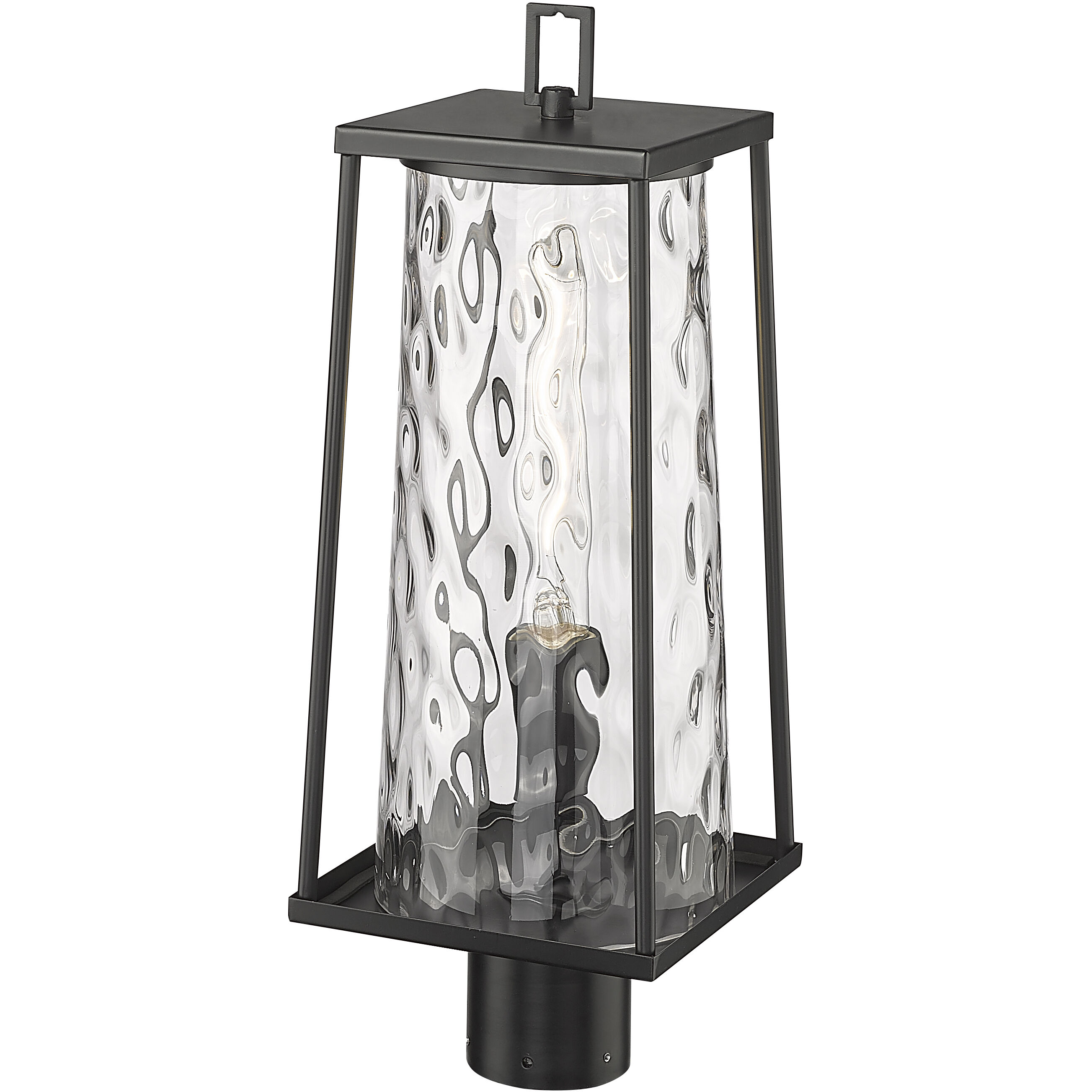 Dutton 1 Light 20.5 inch Powder Coated Black Outdoor Post Lantern